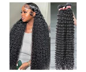 Denso Paquetes de cabello humano onda profunda 3 4 paquetes extensiones para uso diario(26 26 26_REMY HAIR)