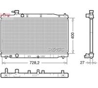 DENSO Radiador De Agua Para Honda CR-V III RE 2.0I-VTEC 4WD