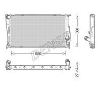 DENSO Radiador Refrigerante Para BMW X1 E84 XDRIVE20I SDRIVE20I