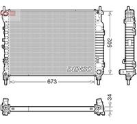 DENSO Radiador Refrigerante Para Opel Antara 2.2 CDTi