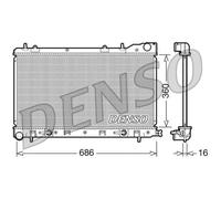 DENSO Radiador Refrigerante Para Subaru Forester SG 2.0 X AWD 2.5 XT