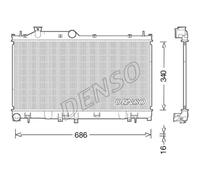 DENSO Radiador Refrigerante Para Subaru Forester SJ 2.0i AWD