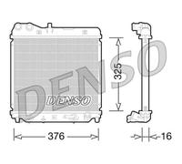 DENSO Wasserkühler Para Honda Jazz II GD GE3 GE2 1.3 iDSi GD 1.2i-DSI NEU