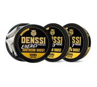 Denssi Pouches de energía - Bolsas de energía de cafeína - Reemplazo gratuito/alternativa para la concentración y la energía - Bolsas nootrópicas sin azúcar (3 packs, Southern Boost)