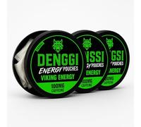 Denssi Pouches de energía - Bolsas de energía de cafeína - Reemplazo gratuito/alternativa para la concentración y la energía - Bolsas nootrópicas sin azúcar (3 packs, Viking Energy)