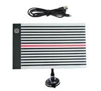 Dent Finder, Panel Striped Light Board Steel Dent Remover Tool, Automotive Reflection Lighting, Three Speed Adjustable Car Body Repair Inspection Kit de inspección de 9,45x5,91x0,24 pulgadas