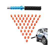 Dent Puller Car Body Repair Kit Glue Tab Tool - Professional Panel Fix System | Automotive Damage Remover With 50 Pulling Pads, Metal Slide Hammer For Door Bumper Restoration