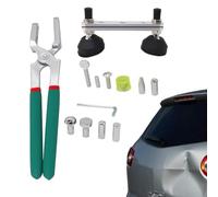 Dent Repair Tools, Car Panel Edge Pliers, Panel Edge Repair Kit, Truck Panel Repair, 31x12x6.5 cm, Crimp Panel Edge Dent Repair Tools with 8 Replacement Heads for Car and Truck Panel Restoration