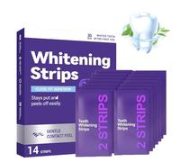 Dent Teeth Whitening Strips, Purple Whitening Strips Help Reduce Surface Stains, Easy Daily Oral Care Whitening Treatment for Adults Bright Smile Dental Care (1 Box)