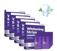 Dent Teeth Whitening Strips, Purple Whitening Strips Help Reduce Surface Stains, Easy Daily Oral Care Whitening Treatment for Adults Bright Smile Dental Care (5 Box)