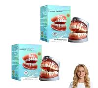 Dentadura Postiza Completa, Solución De Dentadura Postiza Flexible De Última Generación, Personalizada De Silicona Para La Parte Superior E Inferior (2 unidades)