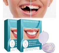 Dentaduras Postizas Ajustables A Presión, Dientes Postizos, Dentaduras Postizas Con Carillas Ajustables Para Hombres Y Mujeres, Proteja Sus Dientes Y Recupere Una Sonrisa Segura (2 piezas)