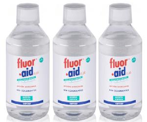 Dentaid Fluor Aid 0,05 Colutorio Bucal Diario Menta Fresca 3x500 ml