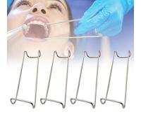 Dental Columbia Cheek Retractor Abridor de boca autoclavable, Instrumento dental para blanqueamiento de dientes y procedimientos dentales, 4pcs