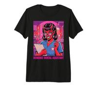 Dental Dental Asistente Higienista Cuernos del Diablo Espeluznante Miedo Camiseta Premium