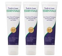 Dental Herb Company Essentials Toothpaste (4 oz.) Libre de fluoruros y antimicrobiano para protección de la boca completa (3 unidades)