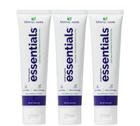 Dental Herb Company Essentials Toothpaste (4 oz.) Libre de fluoruros y antimicrobiano para protección de la boca completa (3 unidades)