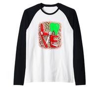 Dental Love Lindo Higienista Dental Asistente Dentista Camiseta Manga Raglan
