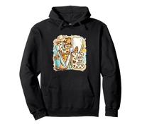 Dental Love Lindo Higienista Dental Asistente Dentista Sudadera con Capucha