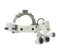 Dental Quirúrgico Médico, 3,5 x 420 mm, lupa de vidrio con luz, lupa de diadema de manos con luz LED para odontología médica quirúrgica