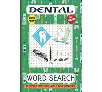 Dental Word Search Puzzle Book: Word searches with Easy to Read Print about Tooth Restoration, Bruxism, Plaque Control and more | 6x9 inches, 110 ... Gift for Vacations, Holidays and free times.