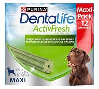 DENTALIFE | ACTIVFRESH | Golosinas para Perros Adultos de Gran tamaño | Ayuda a Combatir el Mal Aliento | Bolsita | 12 palitos | 426 g