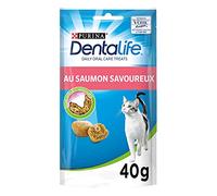 DENTALIFE - Salmón - 40 g - Golosinas para gatos adultos - Pack de 8
