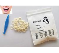 DentalSmile - Tirantes de látex elásticos de ámbar de 3.5 oz 5/16 dentales de goma bandas de látex de ortodoncia medianas para dentistas, trenzas y sin nudos
