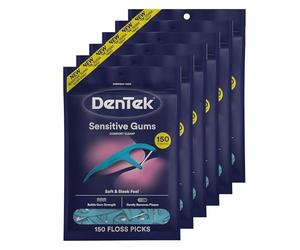 Dentek Comfort Clean Floss Picks, 150 Count (Pack of 6) by DenTek