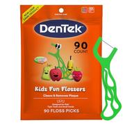 DenTek Kids Fun Flossers, fruta salvaje, 90 unidades