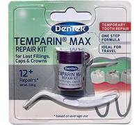 DenTek Temparin Max - Kit de reparación para rellenos perdidos, tapas y coronas más de 12 reparaciones