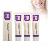 Dentifricio del dente naturale, dentifricio della cura orale naturale, protezione dello smalto e rafforzamento dei denti, per la formula senza fluoro per denti sensibili, respiro fresco (3pcs)
