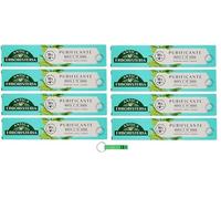 Dentifricio Purificante Antica Erboristeria - Pasta de dientes con menta y té verde, 8 unidades, 75 ml + llavero Beni Culinari