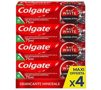 Dentifricio Sbiancante al Carbone Colgate Max White 4 x 75 ml