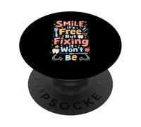 Dentist Dental Assistant Teeth Dentistry Dental Hygienist PopSockets PopGrip Adhesivo