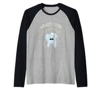 Dentista-Auxiliar de Muelas del Juicio Praxis Higiene Dentista Camiseta Manga Raglan