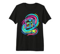 Dentista Higienistas Dentales Retrowave Camiseta Premium