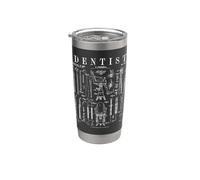 Dentista Odontología Kit de herramientas dentales Vintage Patent Print Vaso térmico de acero inoxidable de doble pared