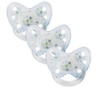 Dentistar® Juego de 3 chupetes de silicona - Talla 3, +14 meses - Chupete silicona ortodóntico que cuida los dientes, con desnivel dental - Chupete Bebe Sin BPA - Made in Germany - diente de león