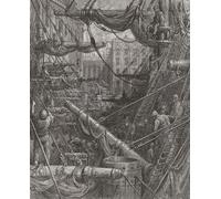 Dentro de los muelles. Después de una ilustración de Gustave Dor en la edición inglesa de 1872 de Londres: una peregrinación escrita por Blanchard Jerrold e ilustrada por Gustave Dor. London Docks in