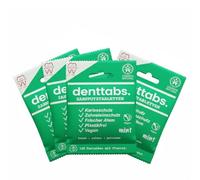 DENTTABS Pastillas para cepillos de dientes, 500 unidades, menta con flúor, 8 meses, veganas y sin plástico, alternativa sostenible a la pasta de dientes