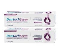 Denttach - Adhesivo termoplástico para prótesis dental, cojín y suave para dentaduras postizas, agarre cómodo y seguro para hasta 7 días, sin pegamento, sin zinc, revestimiento de dentadura larga de