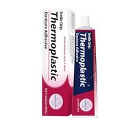 Denture Adhesive, 2 pieces Thermoplastic Denture Adhesive, Cushion and Reliner, Comfortable, for Refitting and Tightening Loose Dentures Not a Glue, Hold Dentures for Up to 4 Days