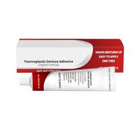 Denture Adhesive | Secure Hold Denture Adhesive Cream | Invisible Reliner Repair Cream for Adults Family Friends Grandpa All Day Comfort