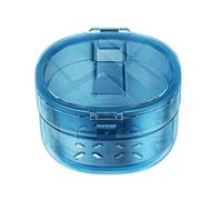 Denture Bath Case, Slim Tooth Box,3.35x3.74x2.17 inches Leak Proof Box, Portable Tooth Cleaning Container, Bathroom Rinsing Dish with Compact Build, Daily Care Tool for Travel