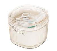 Denture Bath Case, Transparent Braces Cleaning Box, Denture Cleaning Box, Secure Sealing Denture Box, Braces Storage Case, Denture Care Box, Retainer Storage Box, Denture Drainage Box,