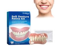 Denture Silicone Reline Kit Silicona para Dentaduras Postizas Dientes Postizos Temporales Carillas Dentales Dentaduras Postizas Ajustables Adecuado Un Paquete de Cuentas de Reparación Dental