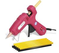 DentWiz Kit de pistola de pegamento caliente de 100 W para reparación de abolladuras de coche, pistola de pegamento de alta temperatura, calentamiento rápido en 1-2 minutos, con 10 barras de pegamento