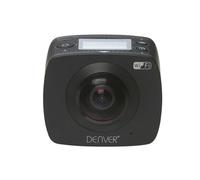 Denver ACV-8305W. Cámara de acción HD de 360 ° Real de 2 Lentes. Wi-Fi. Software Especial para convertir Videos de 360 ° a Youtube y para Gafas VR. Sensor CMOS de 2 x 4MP, Negro