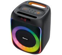 Denver Altavoz portátil BPS-165 inalámbrico y cableado 20W con LED y mando